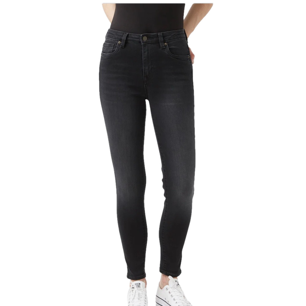 Second Yoga Skinny jeans, black stretch denim, size 4/34 tall